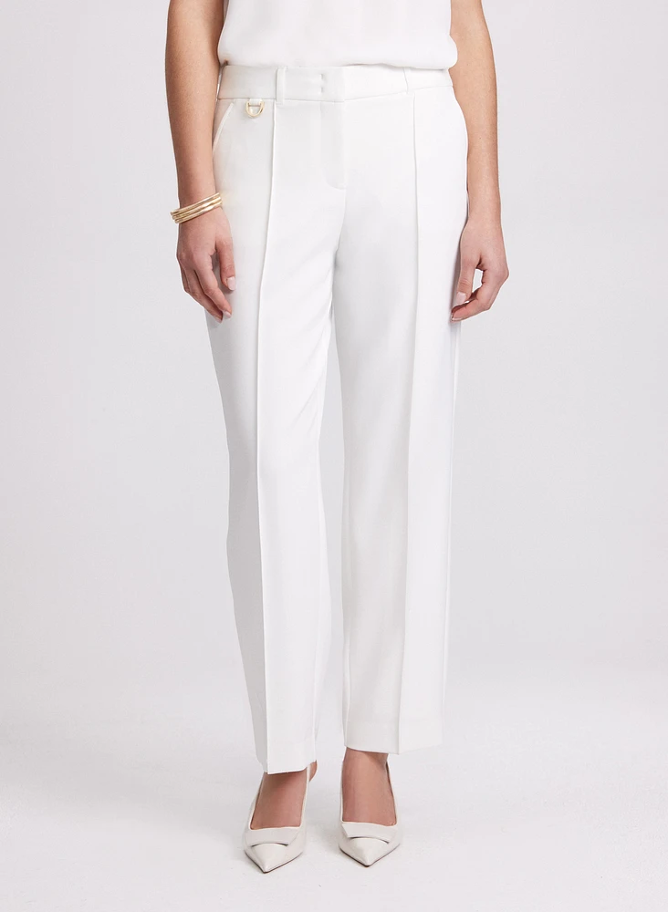 Twill Straight-Leg Pants