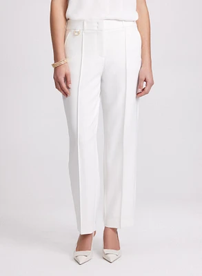 Twill Straight-Leg Pants