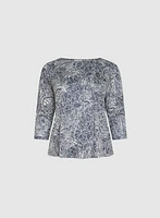 T-shirt à motif paisley