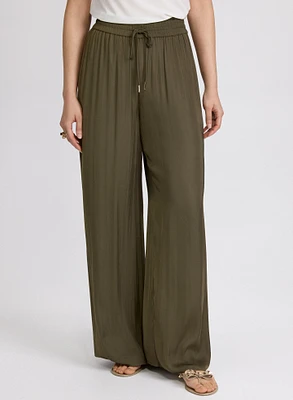 Olivia Satin Wide-Leg Pants