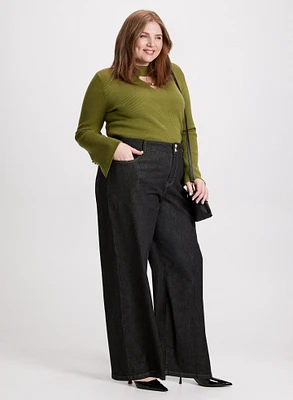 Wide-Leg Trouser Jeans