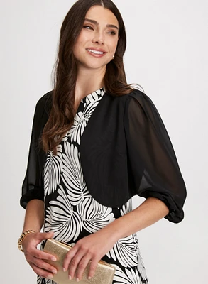 Sheer Chiffon Bolero