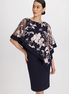 Robe à superposition florale