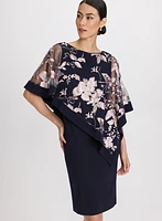 Robe à superposition florale