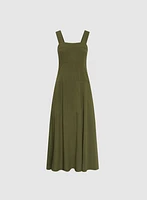 Square Neck Midi Dress