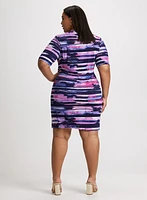 Robe courte ajustée en jersey