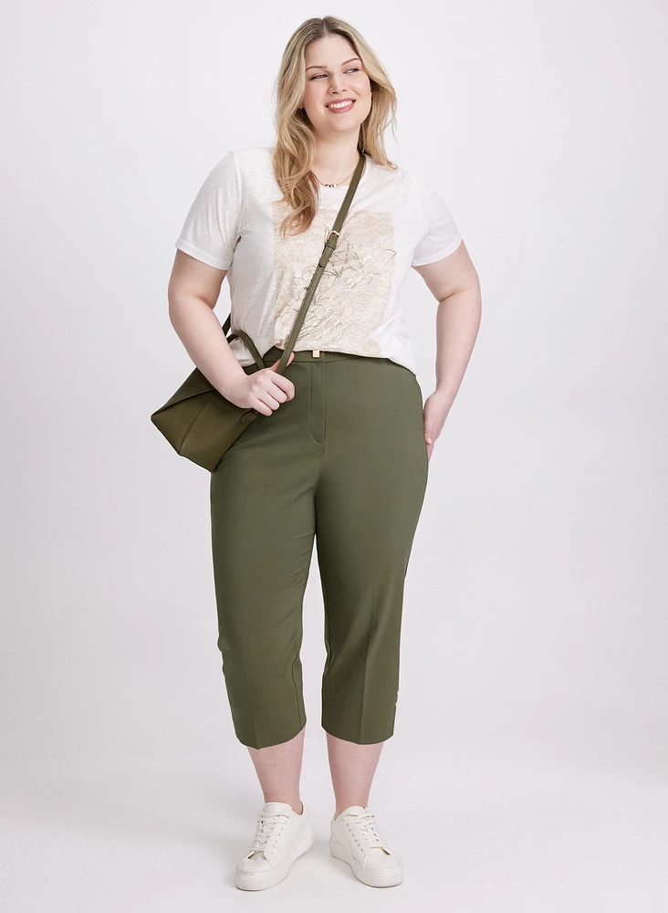 High-Rise Bengaline Capris