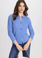 Cardigan en tricot textur