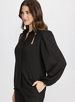 Chain Tassel Detail Blouse