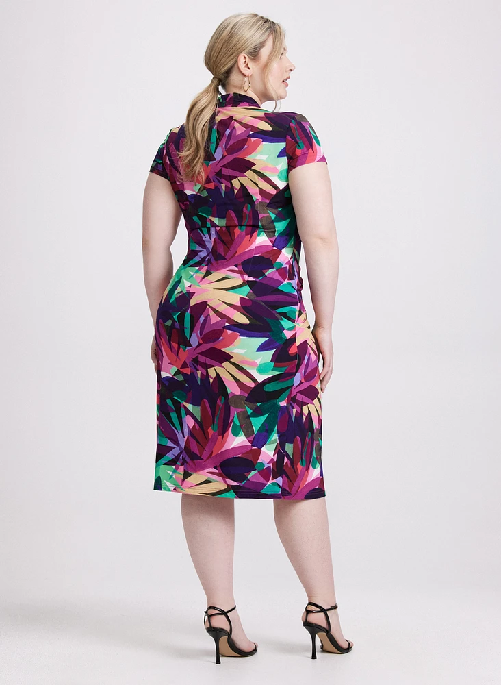 Joseph Ribkoff - Tropical Flounce Front Dress