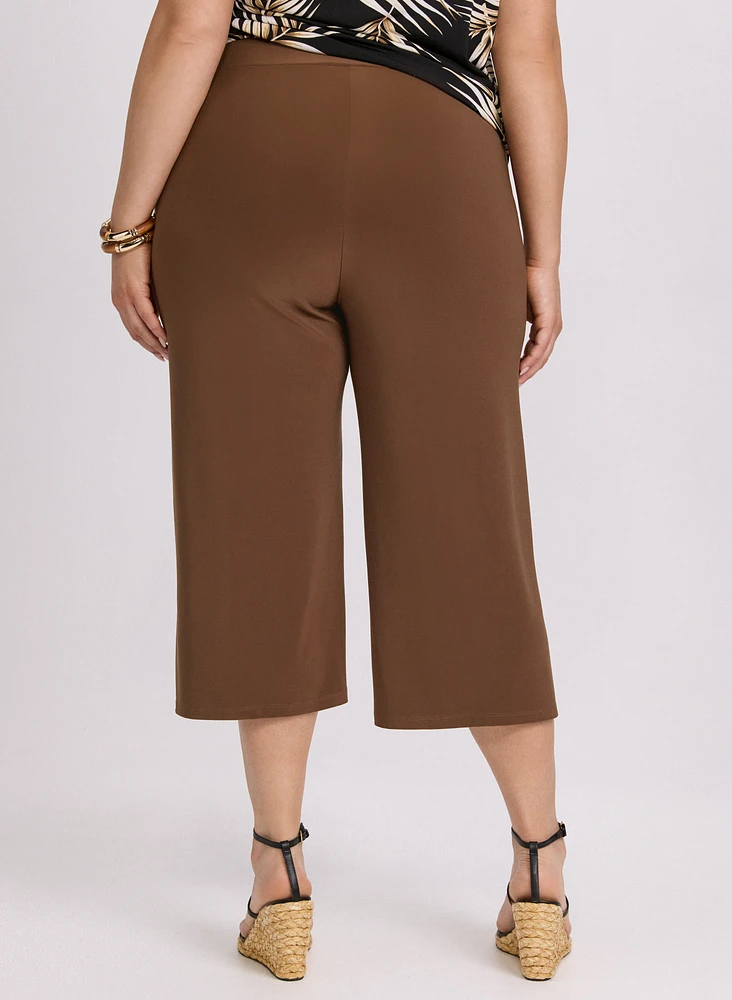 Side Slit Pull-On Capris