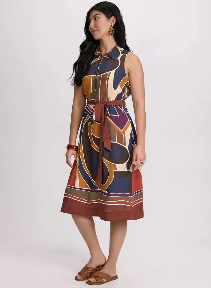Robe à motif abstrait