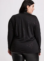 Mixed Glitter Confetti Illusion Top