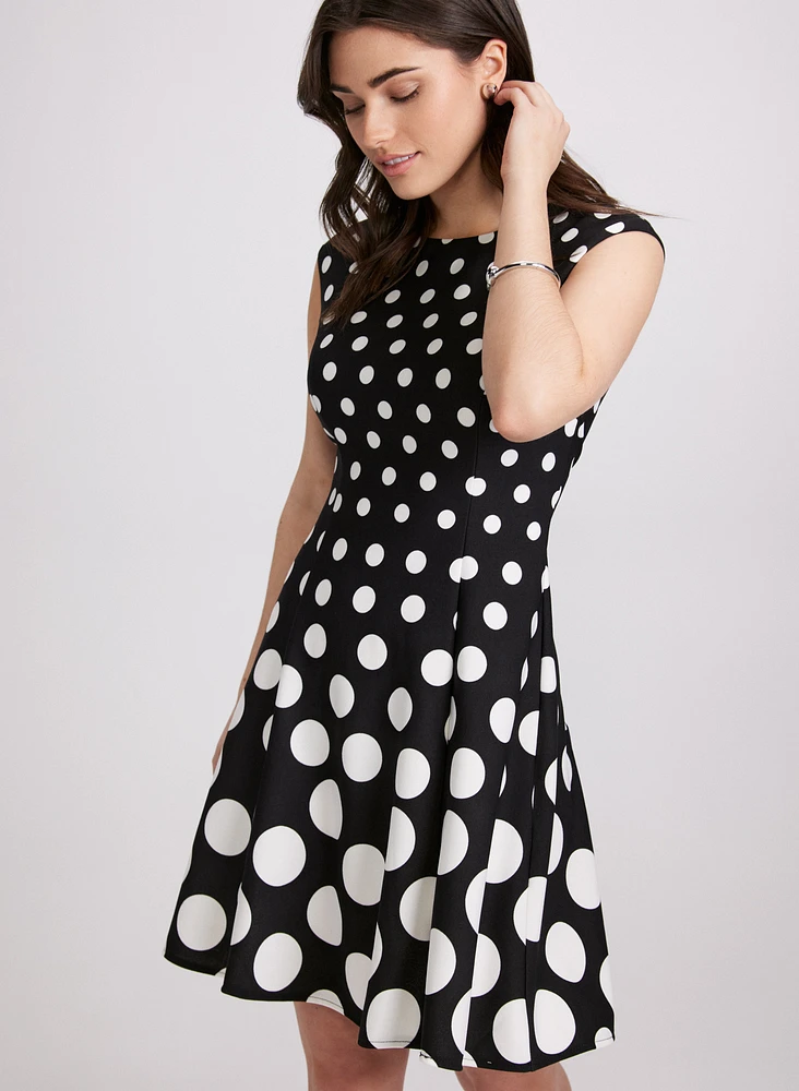 Gradient Polka Dot Dress