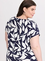 Leaf Print Top