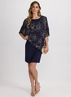 Robe à superposition en chiffon floral