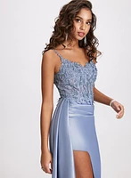 Lace Corset Maxi Dress