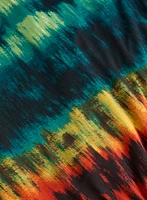 Robe maxi à motif abstrait