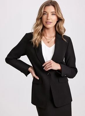 Notched Collar Blazer