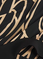 Robe en jersey à motif géométrique
