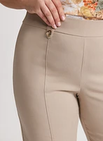 Side Slit Pull-On Capris