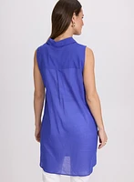 Voile Button-Down Blouse