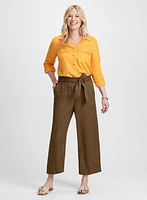 Pull-On Tencel Capris