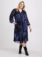 Robe en chiffon à motif