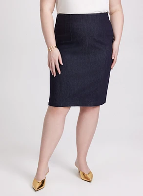 Denim Pencil Skirt