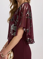 Robe à superposition florale