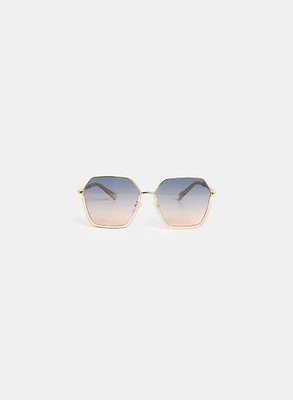 Hexagonal Shape Sunglasses