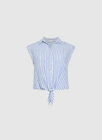 Blouse boutonnée à rayures
