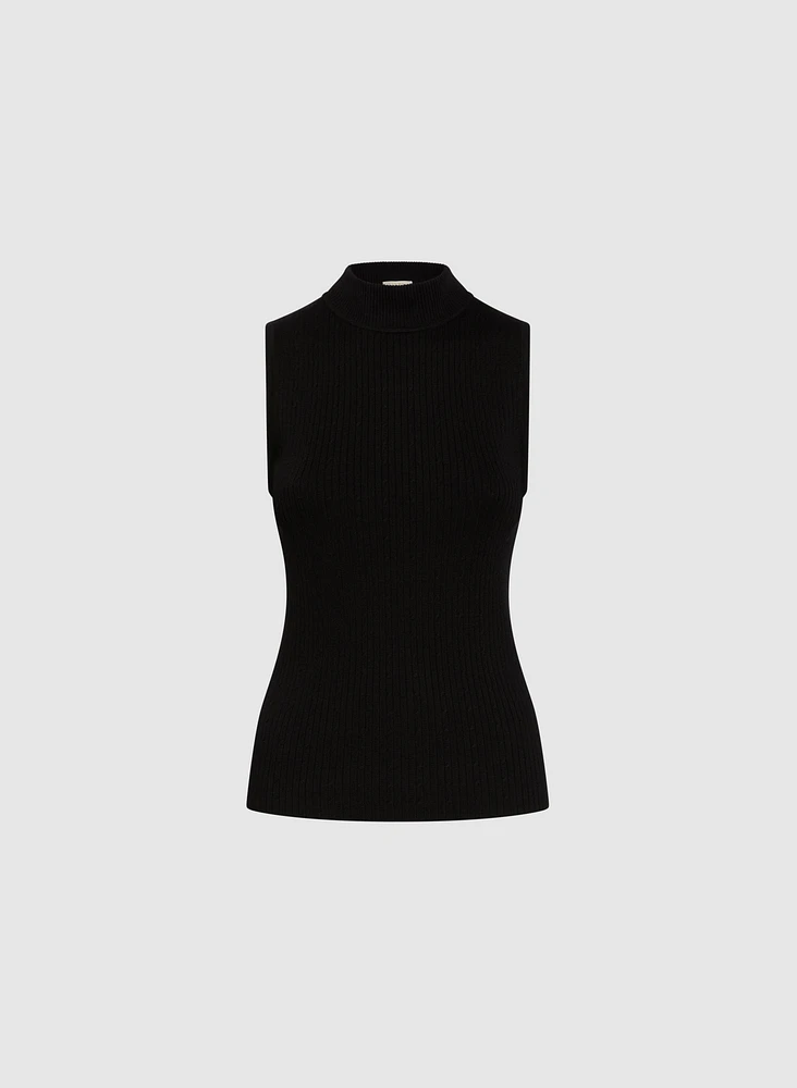 Essential Mock Neck Tank Top