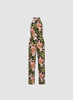 Tropical Print Jumpsuit