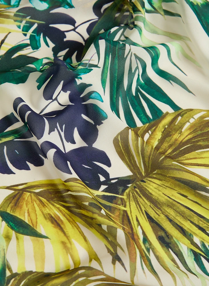 Blouse tropicale ouverte