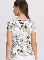 Haut floral à volants