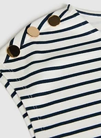 Stripe Print Top