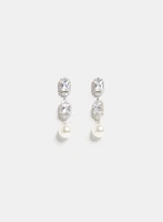 Tiered Pearl Drop Earrings