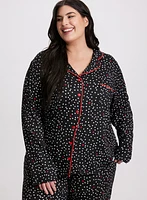 Ensemble pyjama à motif pois et coeurs