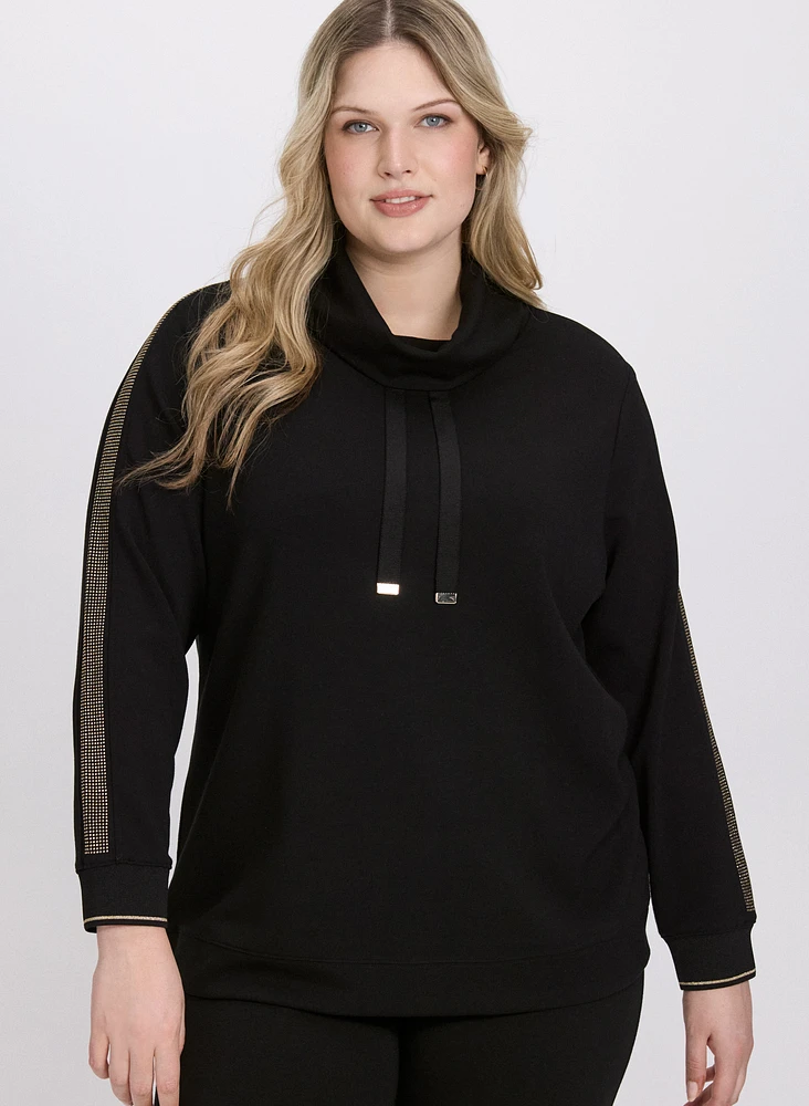 Rhinestone Sleeve Top