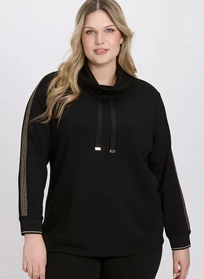 Rhinestone Sleeve Top