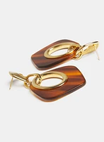 Boucles d'oreilles pendantes en résine