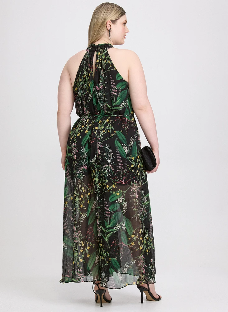 Floral Halter Jumpsuit