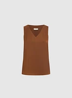 Satin Sleeveless Blouse