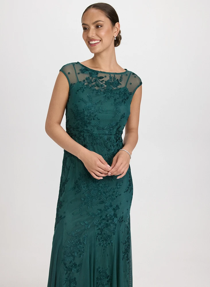 Floral Embroidered Dress