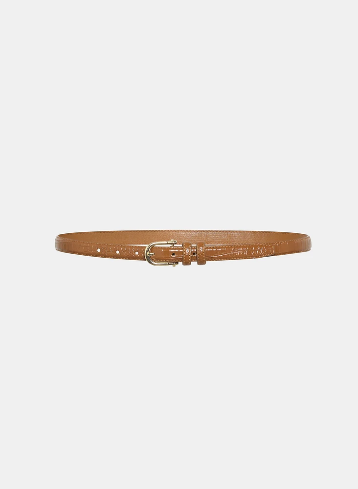 Crocodile Embossed Belt