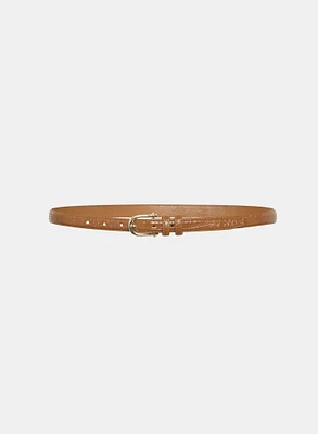 Crocodile Embossed Belt