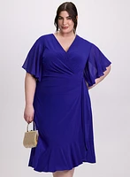 Joseph Ribkoff - Crossover V-Neck Dress