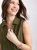 Sleeveless Linen Blouse