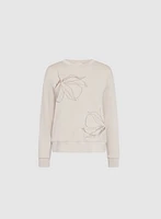 Floral Embroidered Sweatshirt